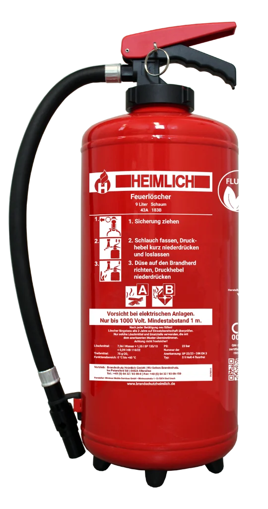 HEIMLICH Schaumaufladelöscher Typ S 6/9 HeK-4 fluorfrei