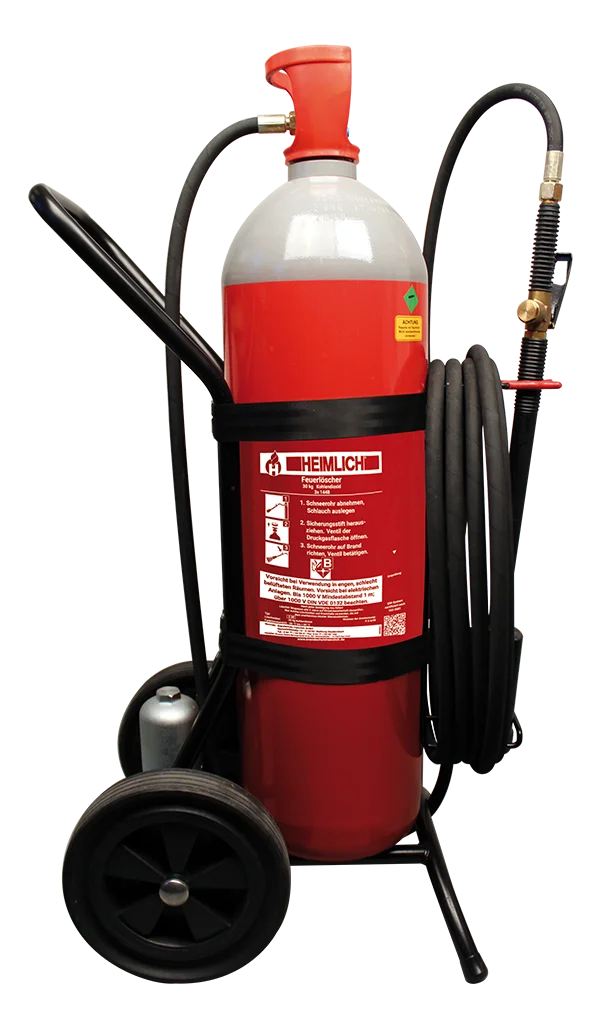 HEIMLICH Fahrbarer Kohlendioxidlöscher Typ C 10 & C 30
