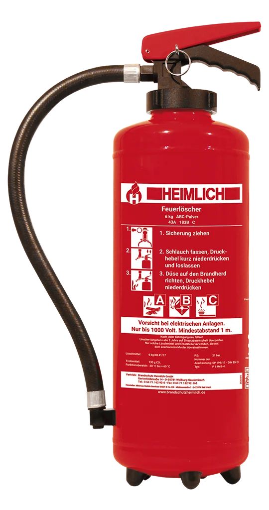 HEIMLICH Pulveraufladelöscher Typ P 6/9 HeS-4